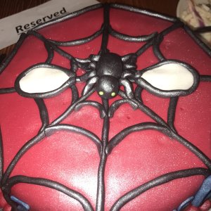 Spiderman birthday cake